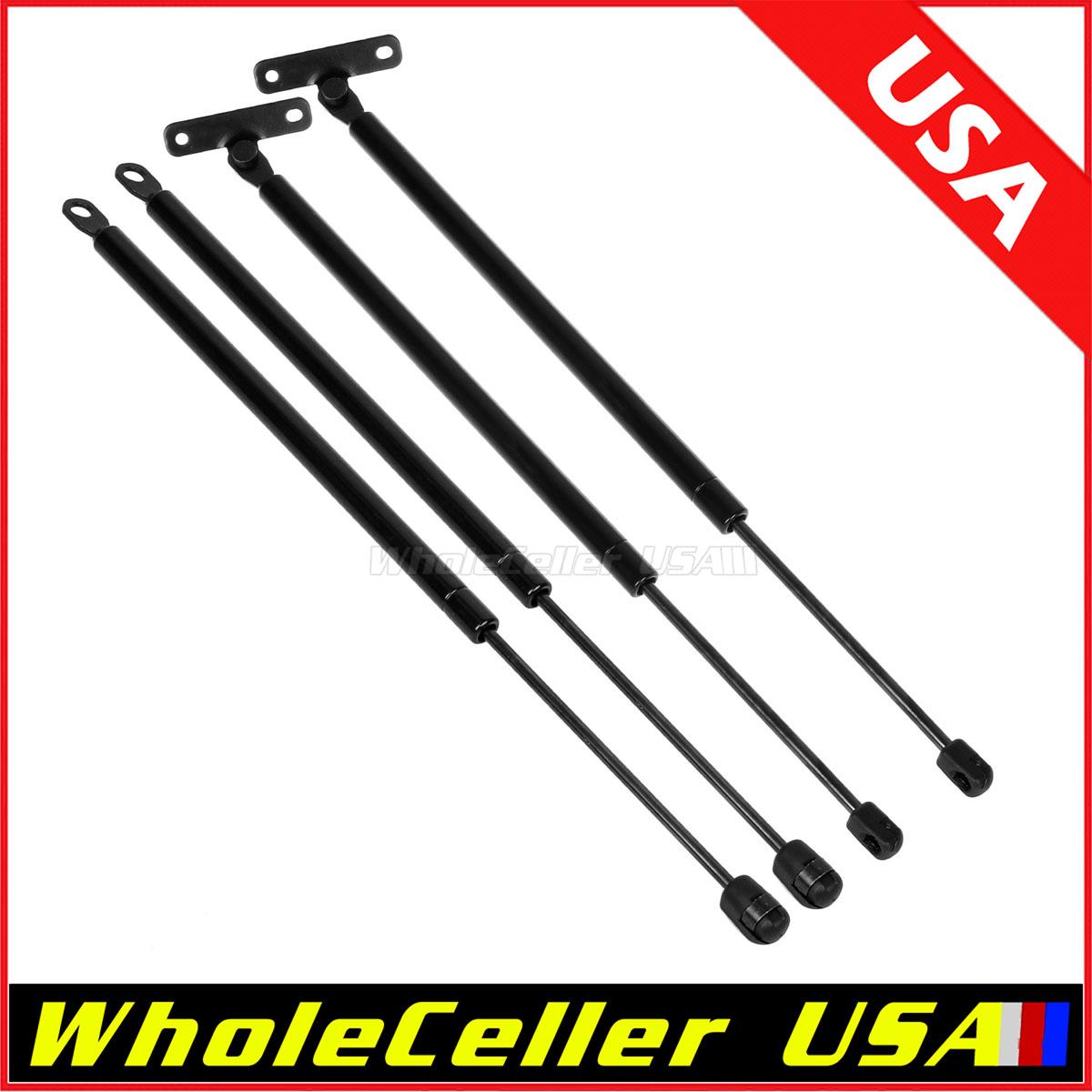 Pair 2 Rear Window Gas Charged Lift Support Shocks Strut For 97-99 Infiniti QX4