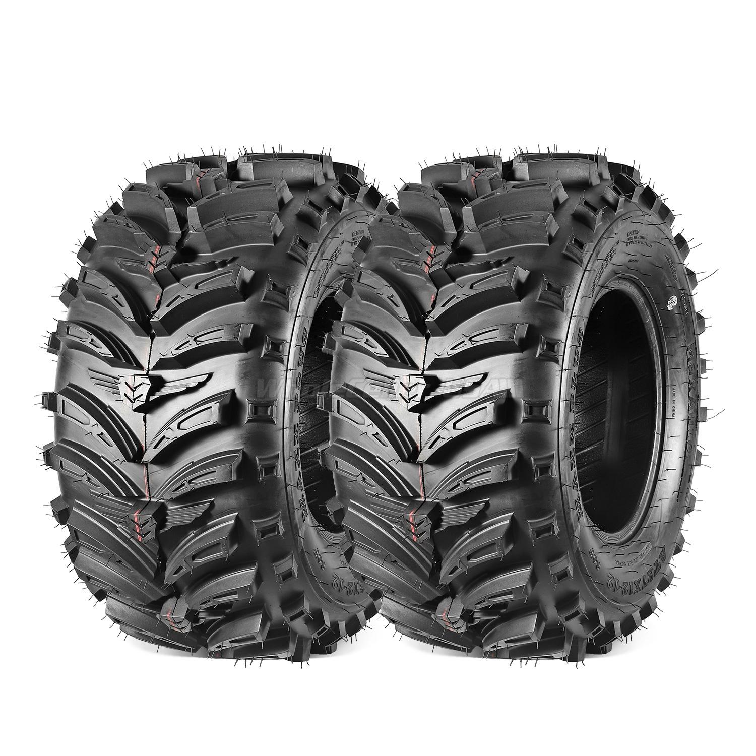 2x ATV Tire 27x12-12 27x12x12 ATV UTV Tire 6PR Mud Sand Rocky All