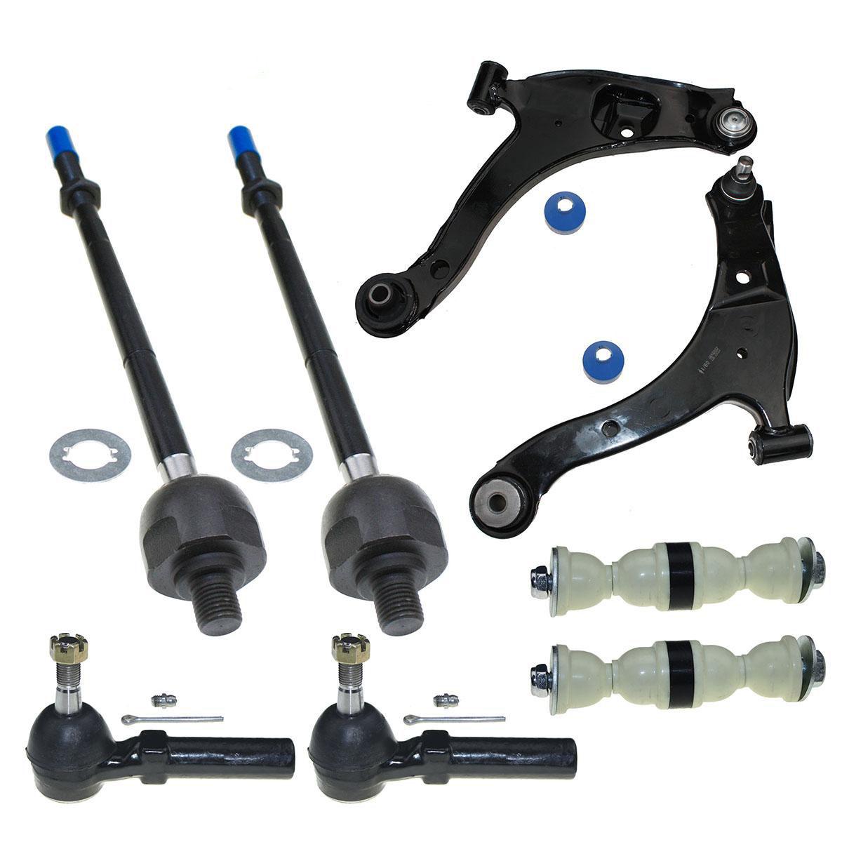 Lower Control Arm Upper Ball Joint Inner Outer Tie Rod End LH RH Kit for Dodge