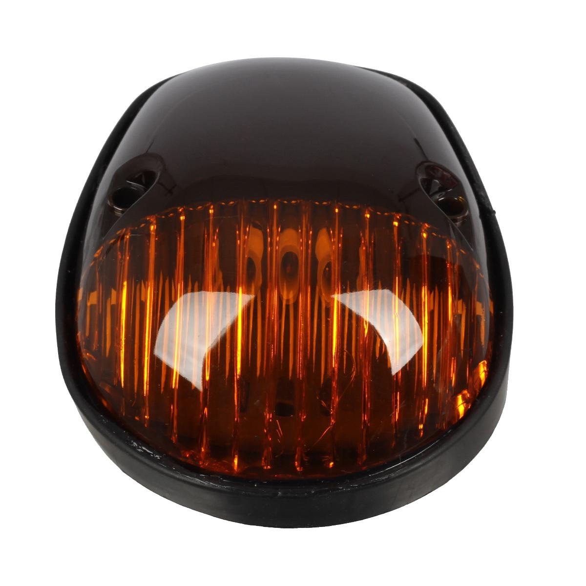 3xAmber Top Cab Marker Light Covers+Base Housing+Wire for Car Truck SUV