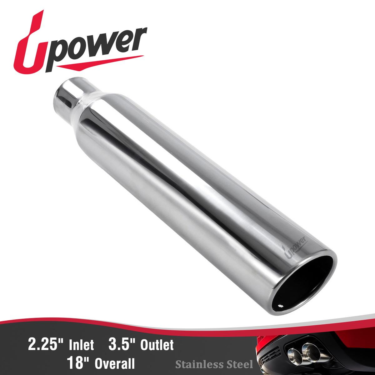 5/" inlet 8/" outlet 18/" long Stainless Steel Rolled Angle Exhaust Tip