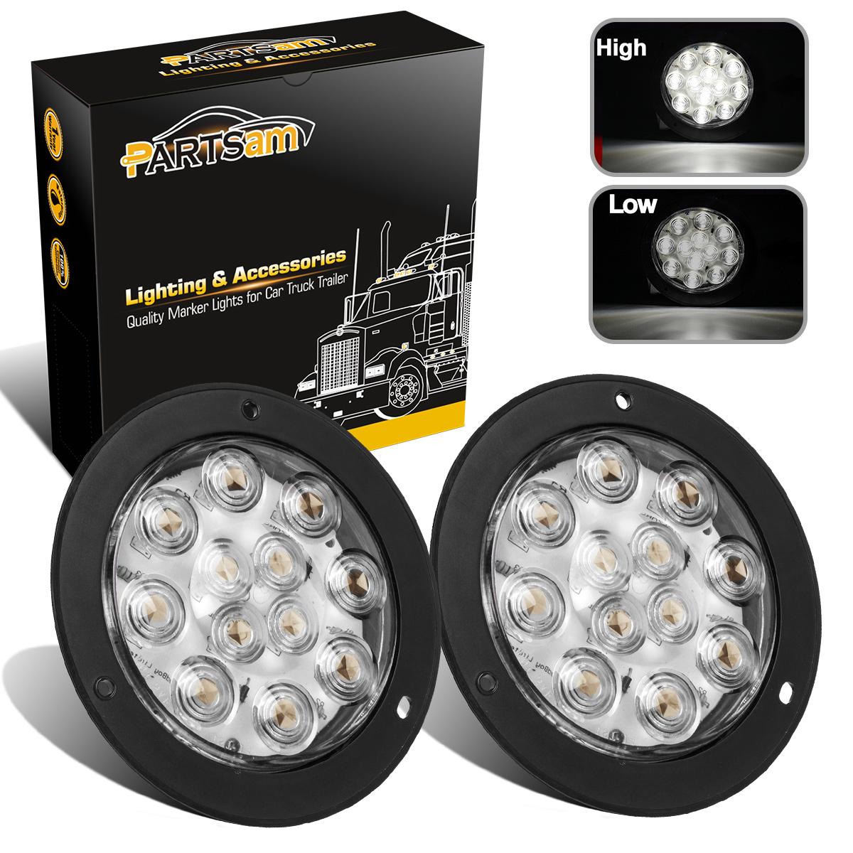 2x4 U0026quot White Stop Turn Tail Backup Truck U0026trailer Light