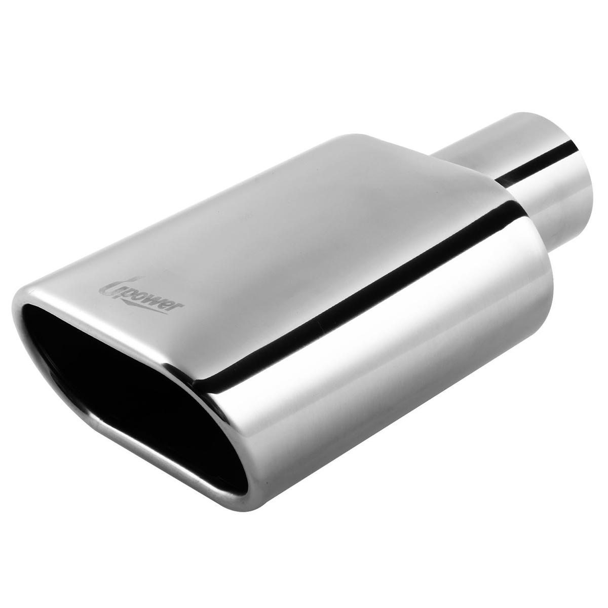 Stainless Steel Square Exhaust Tip Tail Pipe 2.25" Inlet 5.5 x 3