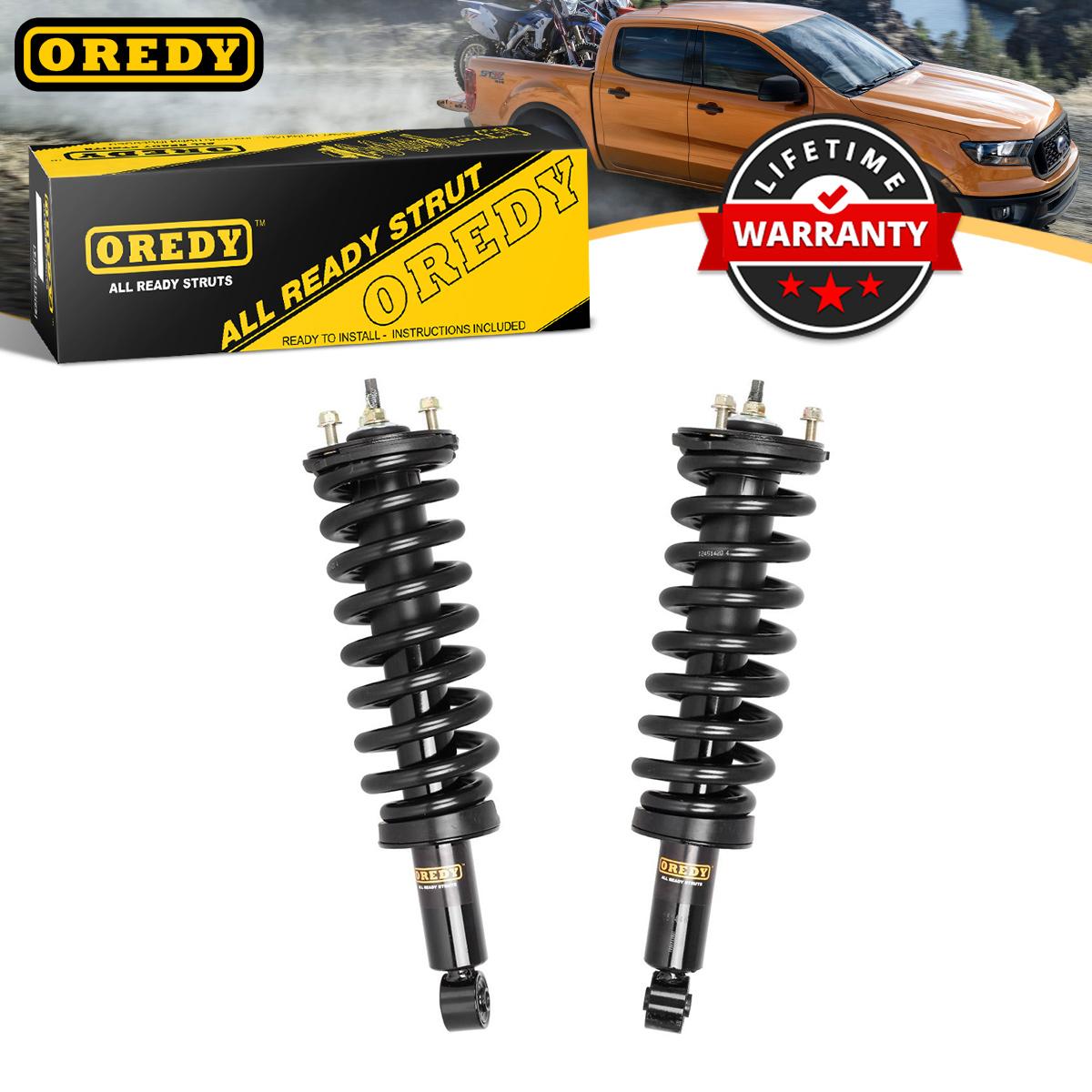 2x Front Loaded Shock Strut w/ Coil Spring Assembly For Toyota Tundra