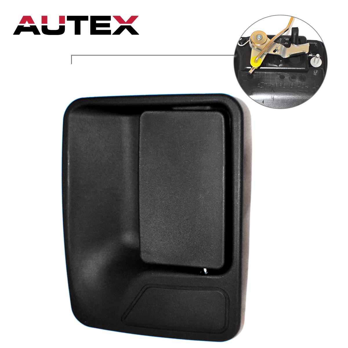 Black Rear Passenger Side RH Outer Door Handle for 1999-2015 Ford Super Duty