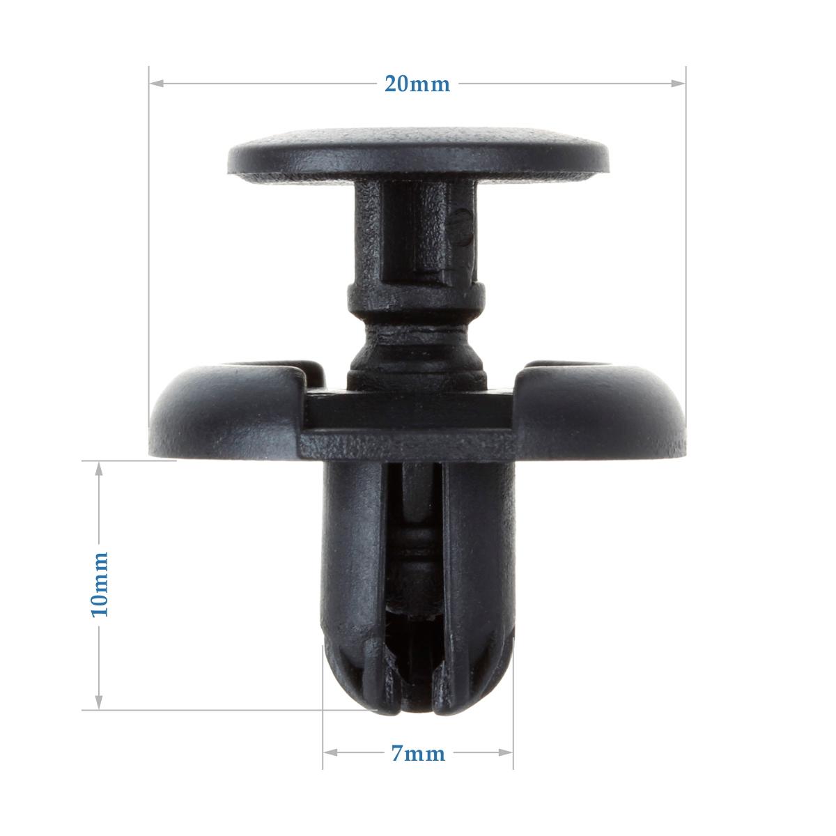 30pcs Fender Splash Shield Clip Nylon Push Clips Retainer for Toyota