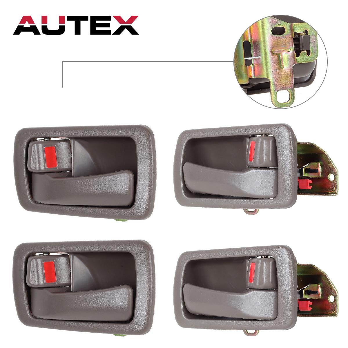 Details About 4x Brown Interior Door Handles Front Rear Left Right Side For 92 96 Toyota Camry