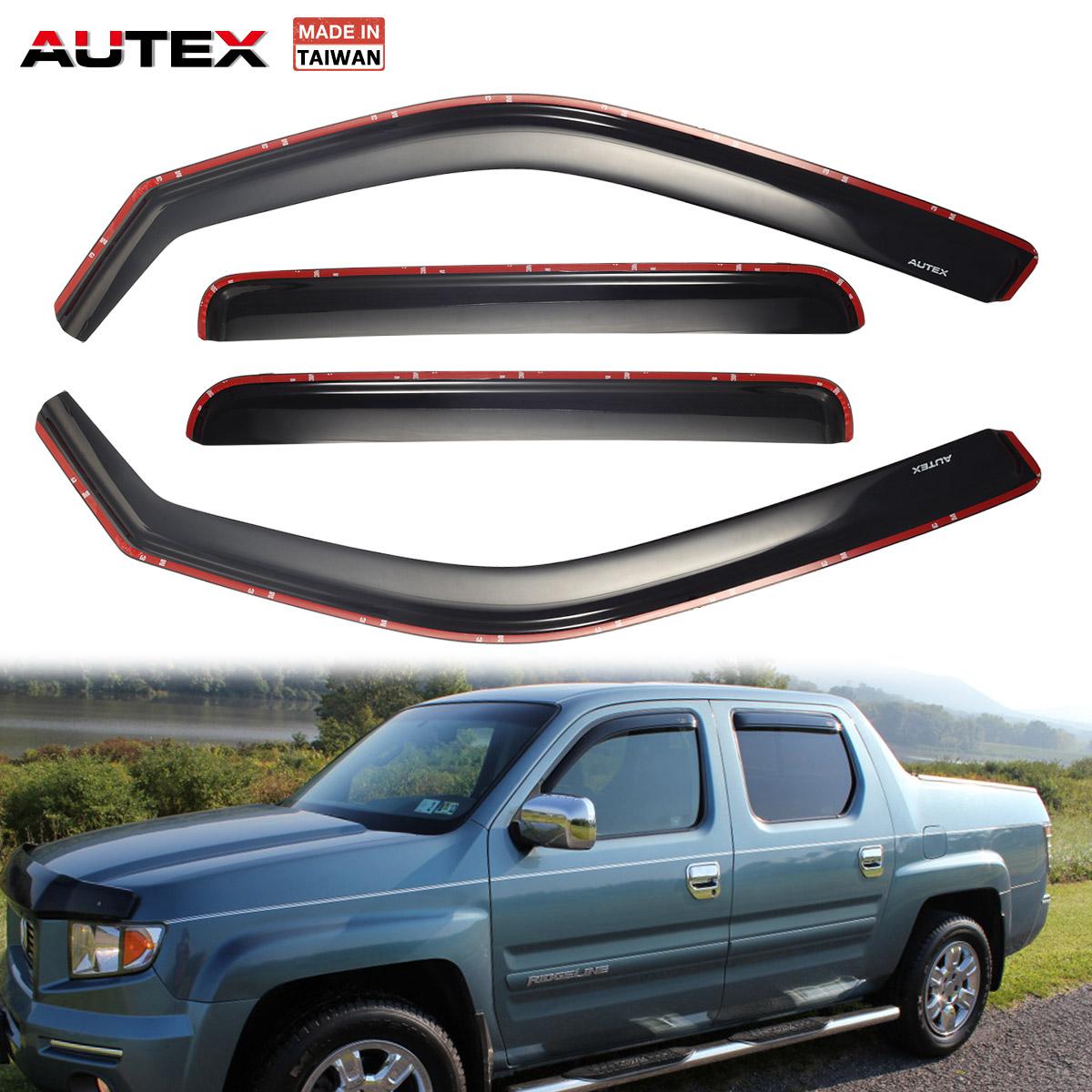 Rain Guard Visor Deflector In Channel /& Sunroof 5pcs For 2006-14 Honda Ridgeline