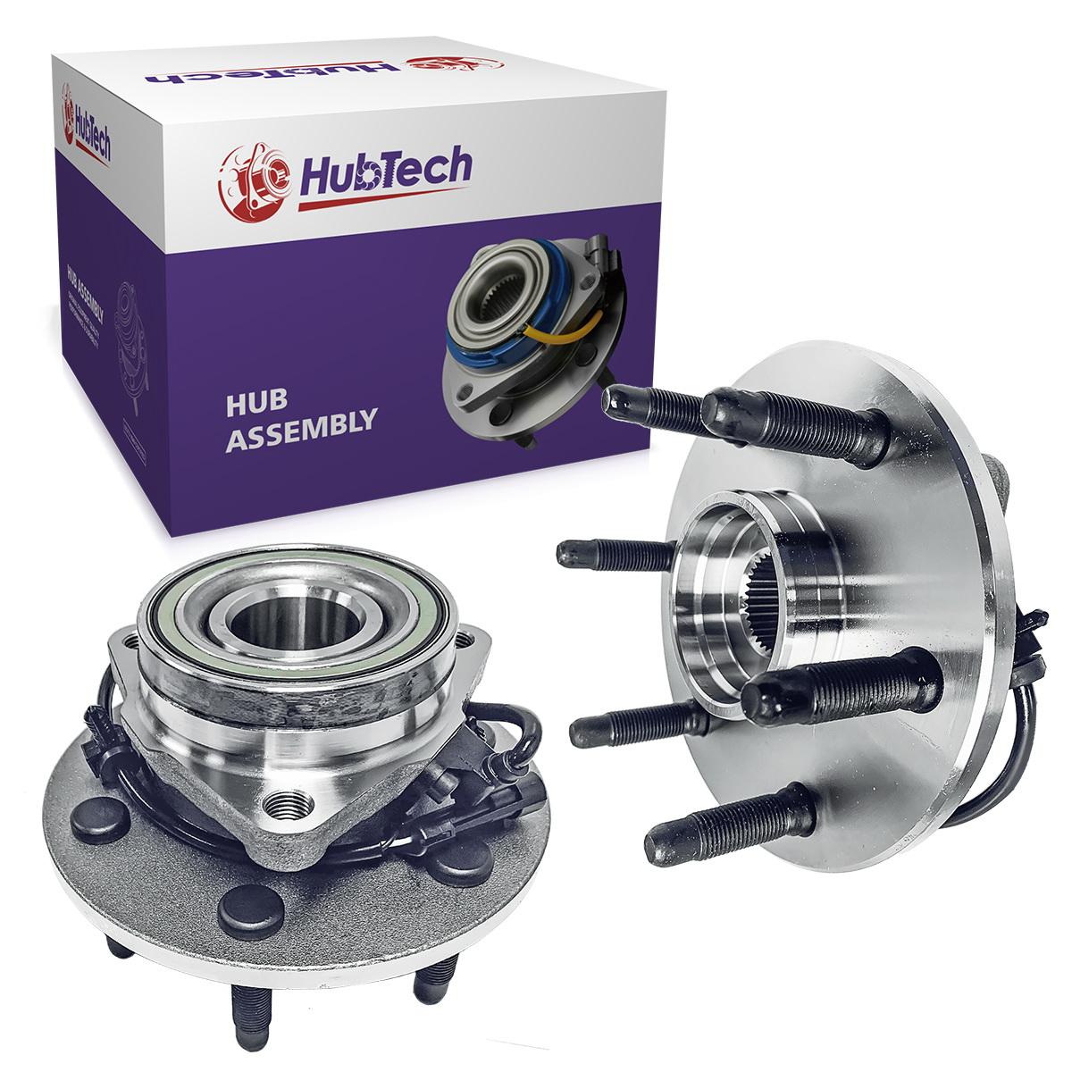 2 Front Wheel Bearing and Hub Set for GMC Sierra Silverado 1500 Tahoe