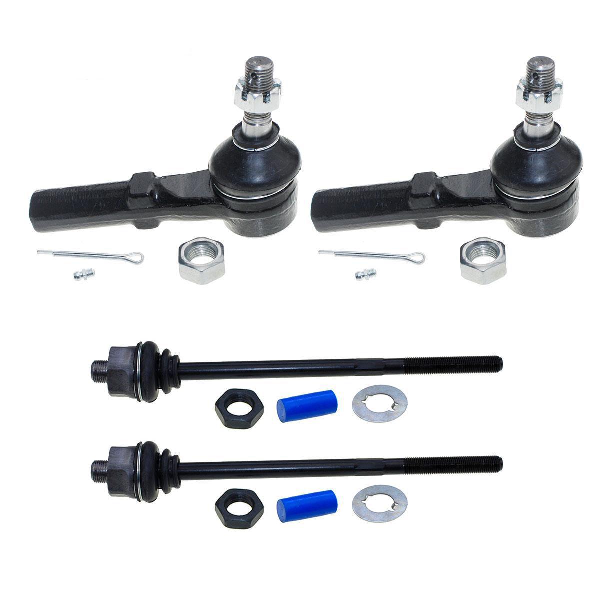 4 Pcs Inner Outer Tie Rods Ends for Chevrolet Silverado 2500 2001-2004 ...